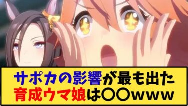 【ウマ娘】「サポカの影響が最も出た育成ウマ娘は〇〇www」に対する反応【反応集】