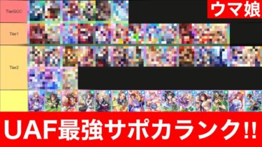 【最新サポカランク】UAF最強プレイヤーが最も強かったサポートカードTier表について語ります！！【ウマ娘/新シナリオ】