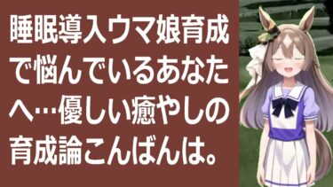 睡眠導入ウマ娘育成、これで完璧！優しい解説であなたも最強トレーナーへ… 海外の反応 ma3