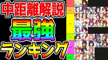 【ウマ娘】中距離チャンミ『最強ウマ娘ランキング！』最強Tier 6月チャンミ解説 日本ダービー チャンピオンズミーティング クラシック【新シナリオ前 ウマ娘プリティーダービー サポカガチャ ウマ好み】