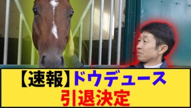 【競馬】「【速報】ドウデュース 引退決定」に対する反応【反応集】