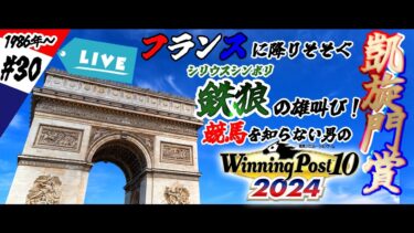 #30【#ウイポ10】競馬を知らない男の #ウイニングポスト102024 実況 / シリウスシンボリが凱旋門にたどり着くのが先か、また容量不足になるのが先か。