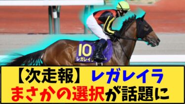 【競馬】「【次走報】レガレイラ  まさかの選択が話題に」に対する反応【反応集】