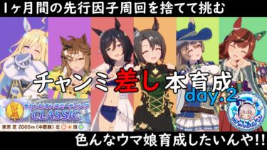 【ウマ娘】チャンミ差し本育成!!色んなウマ娘育成して楽しもうぞ!!day.2【大豊食祭シナリオ】