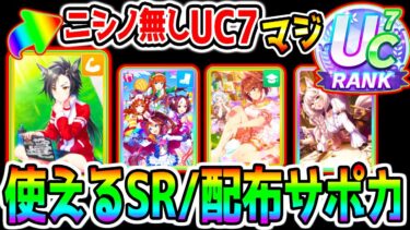 【ウマ娘】メカウマ娘『使えるSR･配布サポカ･トレパス』実際に使いニシノ無しUC7/ガチ解説/配布ビワハヤヒデどうなの？/サポカ解説【ウマ娘プリティーダービー 配布SSRトレパスおすすめ 新シナリオ